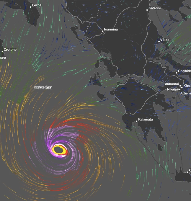 Σπάνιος κυκλώνας 12 μποφόρ θα χτυπήσει το Ιόνιο – Προειδοποίηση Καλλιάνου: «Ισχυρότατο βαρομετρικό πλησιάζει την Ελλάδα» – Επεσαν τα πρώτα χιόνια